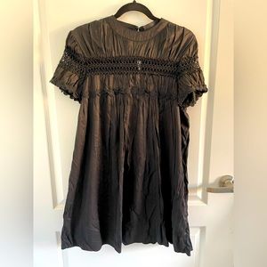 Black babydoll dress
